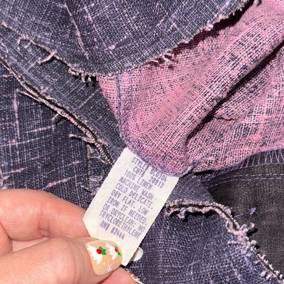 Nicole Miller • Miller Girl Linen Raw Edge Pantsuit - Picture 10 of 15